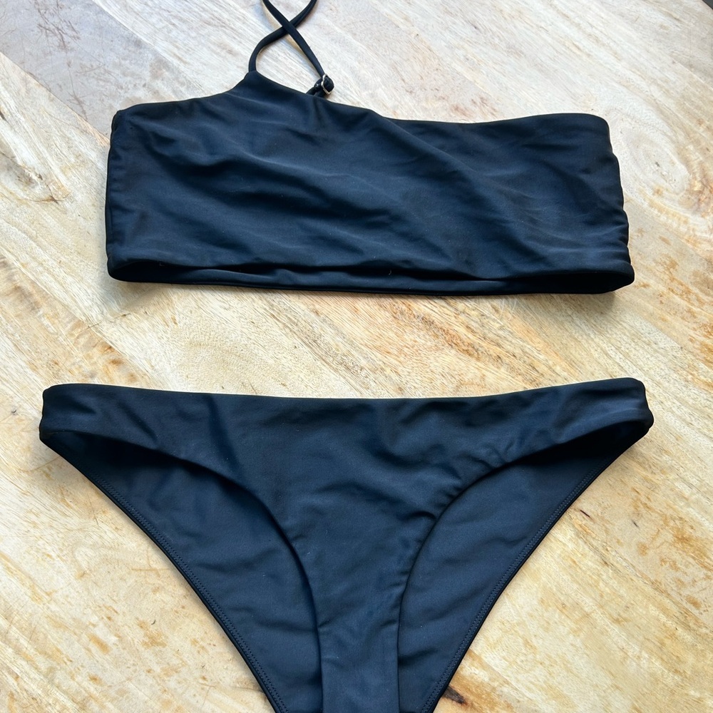 Lovers+ Friends Cyan Black Women's Swimwear Set - Picture 2 of 4